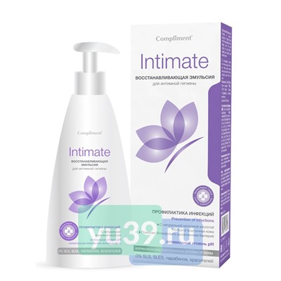 Compliment Intimate Восстанавливающая эмульсия для интимной гигиены, 250 мл.