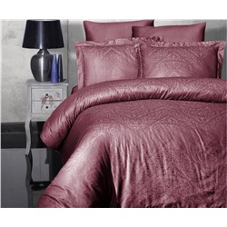 Сатиновое Постельное Белье Евро 2 сп. JACQUARD SATEN First Choice