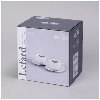 ЧАЙНЫЙ НАБОР LEFARD "ROYAL BLUE" НА 2 ПЕР. 4 ПР. 270 МЛ (КОР=12НАБ.)