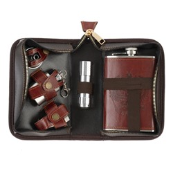 Набор с фляжкой 220 мл, 5 в 1, L11 W7 H18,5 см