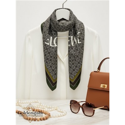 Косынка шелковая с принтом Арт 25183/014