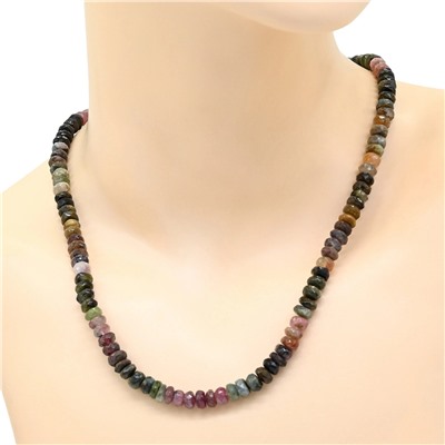 Бусы из Турмалина рондель граненый 7*4мм, 49см, 38г