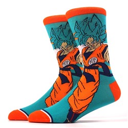 06768 Жемчуг Дракона (Dragon Ball) | Носки "Сон Гоку", р-р 36-42 (бирюзовый/оранжевый)