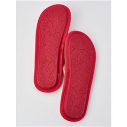 Тапочки «Шотландка» красные