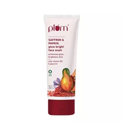 Средство для умывания с Шафраном и Папайей (100 мл), Saffron & Papaya Glow Bright Face Wash, произв. Plum