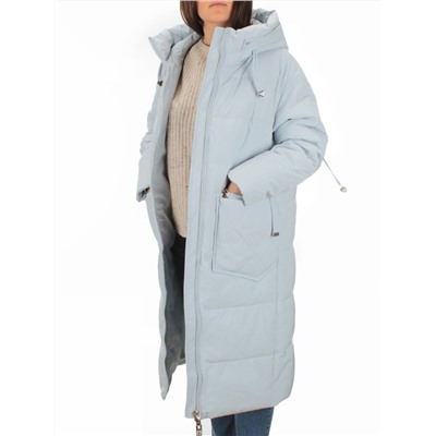 H303 BLUE Пальто зимнее женское (200 гр. холлофайбер)