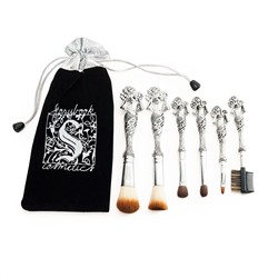 Kristaller Набор макияжных кистей, 6 предметов, серебристый