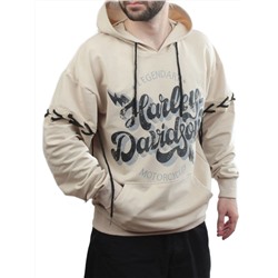 11031 BEIGE Толстовка мужская (75% хлопок, 20% полиэстер, 5% спандекс)
