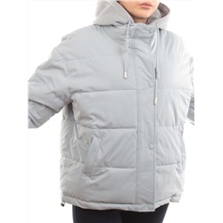 H24-088 GRAY/LT. BLUE Куртка демисезонная женская (120 гр. холлофайбер)