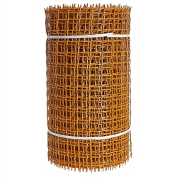 Сетка садовая пластиковая квадратная 33×33 мм, 0,5×20 м ПРОФИ желтая