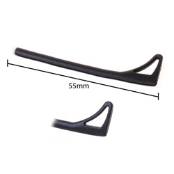 Наконечник силиконовый со стоппером черный (шт.)