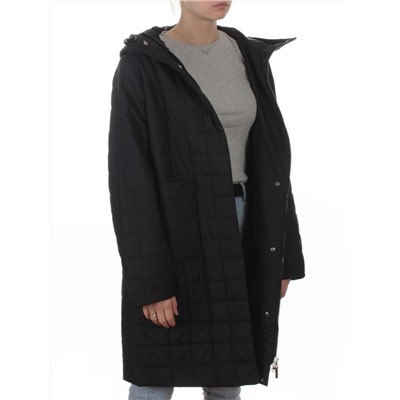 9605 BLACK Куртка стеганная демисезонная женская (100 гр. синтепон)
