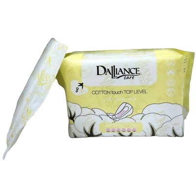 Прокладки гигиенические "DALLIANCE Care COTTON touch SUPER PLUS Ultra" (8 шт.) (10326054)