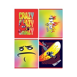 Тетрадь 48л., А5, клетка BG "Crazy"