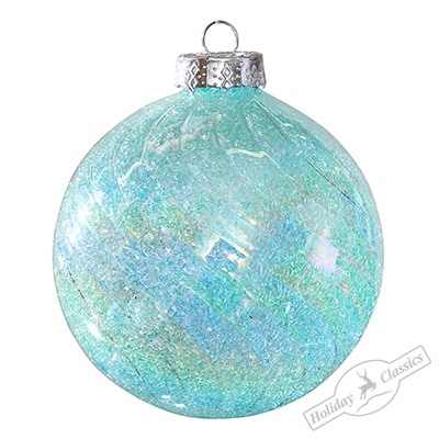 Шар "Мятная свежесть" (стекло) 10 см