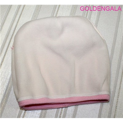 Молодежная шапка с рисунком из страз и жемчуга Арт1