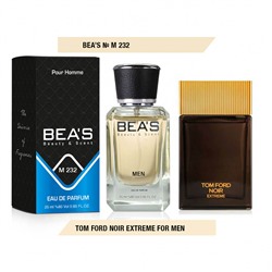 Beas M232 Tom Ford Noir Extreme For Men edp 25 ml, Парфюм мужской Beas M232 создан по мотивам аромата Tom Ford Noir Extreme
