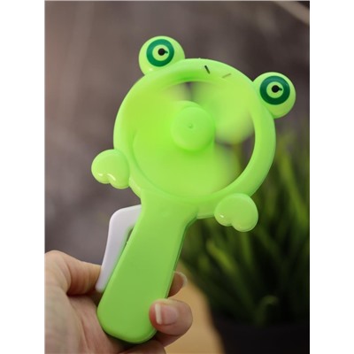 Портативный механический ручной вентилятор «Frog smile», mix, шоу-бокс 24 шт.