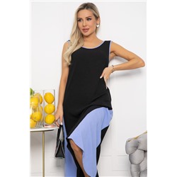 Сарафан Новый сезон (черно-голубой) П13629-10М