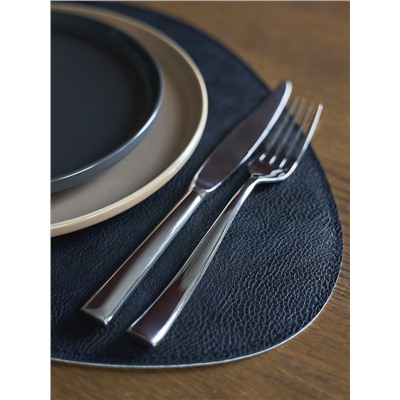 Набор из 2-х двухсторонних сервировочных салфеток Drop, 33х41 см, синий/светло-серый