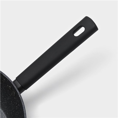 Сковорода Доляна «Первый дом», d=28 см, h=8 см, кованый алюминий, индукция, чёрная