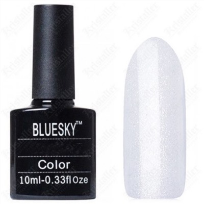 Bluesky Гель-лак для ногтей / Classic 100 SH, белый с шиммером, 10 мл