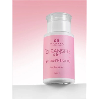 Manita Professional Обезжириватель для ногтей универсальный 4 в 1 / Bubble Gum, 150 мл