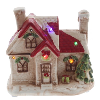 GAEM Фигурка декоративная "Домик" с подсветкой и музыкой (АААх3 н/п), L19,5 W12,5 H18,5 см