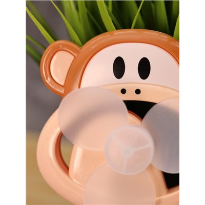 Портативный механический ручной вентилятор «Monkey», mix, шоу-бокс 24 шт.