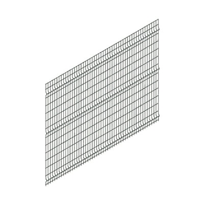 Панельное ограждение, 1.53 × 2.5 м, ячейка 200 × 55 мм, диметр прута 3.5 мм, цвет графит