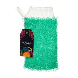 Мочалка для тела вязаная "Рукавица" Эконом", ППР, 23х10см