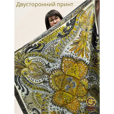 Платок шелковый большой "Парижанка" Арт 2428/51
