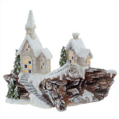 GAEM Фигурка декоративная "Домик" (подсветка, 3xAAA), L66 W23 H48 см