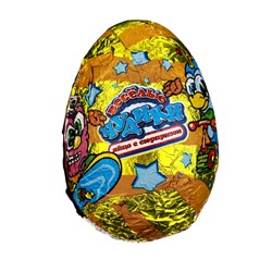 Яйца шоколадные, набор из 6 яиц, в пластиковой коробочке, с сюрпризом, 120 г