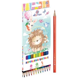 Карандаши 12цв "Attomex. Zoo" М 2,65мм шестигранные 5022810/12/Китай