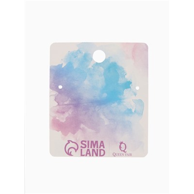 Кулон на леске «Страза», белый в серебре, 30 см