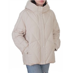 9913 LT. BEIGE Куртка зимняя женская (150 гр. холлофайбер)