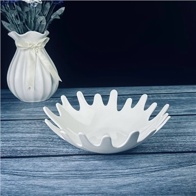 118-048 Фруктовница 23х7см BIANCO в под.уп.(х12)Фарфор