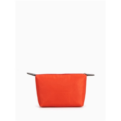 Косметичка простая на молнии, маленькая, красная