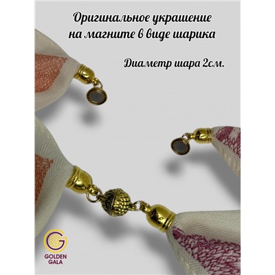 Платок на шею с украшением Артикул 2455/25