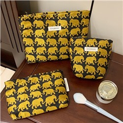 Retro capacious cosmetic bag, shoulder bag, handheld organizer bag, travel bag, small clutch bag