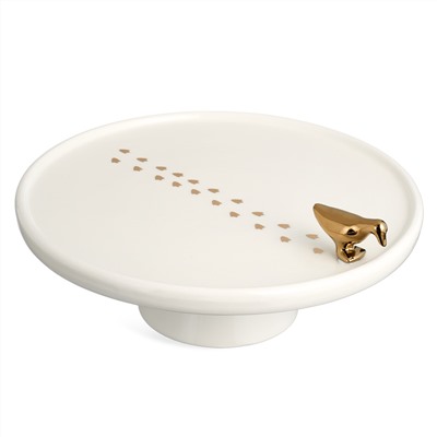 БЛЮДО СЕРВИРОВОЧНОЕ НА НОЖКЕ, 25Х25Х10,7 СМ