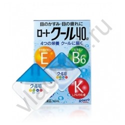 Rohto 40 COOL Японские капли для глаз11
