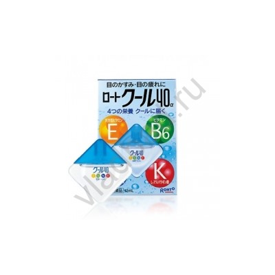 Rohto 40 COOL Японские капли для глаз11