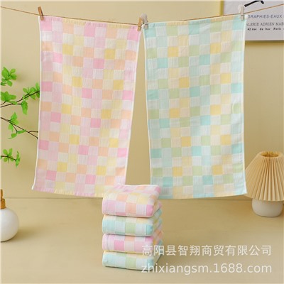 Double-layer towel, gauze soft eating bib, scarf, wholesale