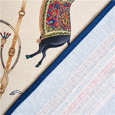 СКАТЕРТЬ ОВАЛЬНАЯ "PASSAGE"140Х300СМ ,БЕЖЕВЫЙ, 100% ХЛОПОК,ТВИЛ, ПРОПИТКА