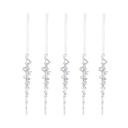 61117 Сосульки на елку прозрачные