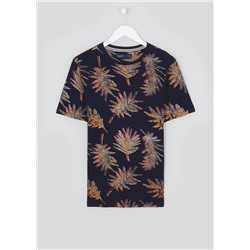 Palm Leaf Print T-Shirt
