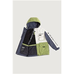 Куртка утеплённая для мальчика NIKASTYLE 4м4525 Кешью лайм Nikastyle