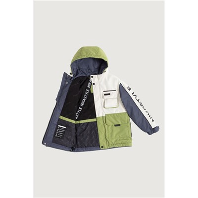 Куртка утеплённая для мальчика NIKASTYLE 4м4525 Кешью лайм Nikastyle